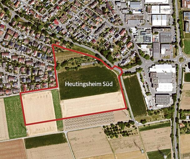 Etwa 700 bis 800 Einwohner sollen im neuen Baugebiet südlich von Heutingsheim Wohnraum erhalten.