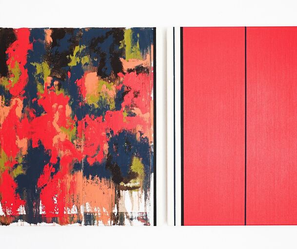 Dialektik der Abstraktion: Die Ausstellung von Ernst Wolf in der Galerie 4/1. Der Künstler selbst wollte nicht aufs Bild – er möchte lieber die Kunst sprechen lassen.