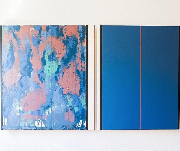 Dialektik der Abstraktion: Die Ausstellung von Ernst Wolf in der Galerie 4/1. Der Künstler selbst wollte nicht aufs Bild – er möchte lieber die Kunst sprechen lassen.