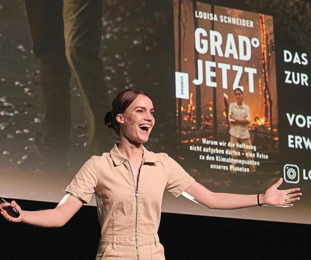Louisa Schneider beim Naturvision Filmfestival in Ludwigsburg.