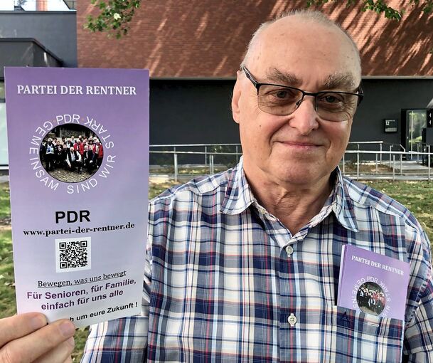 Die Belange der Rentner werden von der Politik nicht genug beachtet, findet Rainer Juchheim. Er sammelt Stimmen, damit die Partei der Rentner für den Landtag antreten kann.