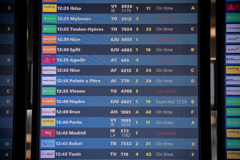 Fluglotsenstreik in Frankreich