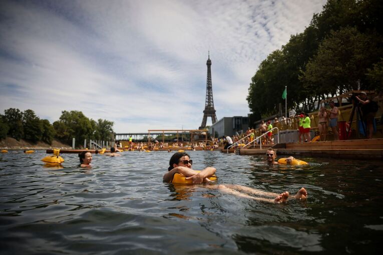 Schwimmen in der Seine