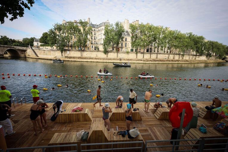 Schwimmen in der Seine