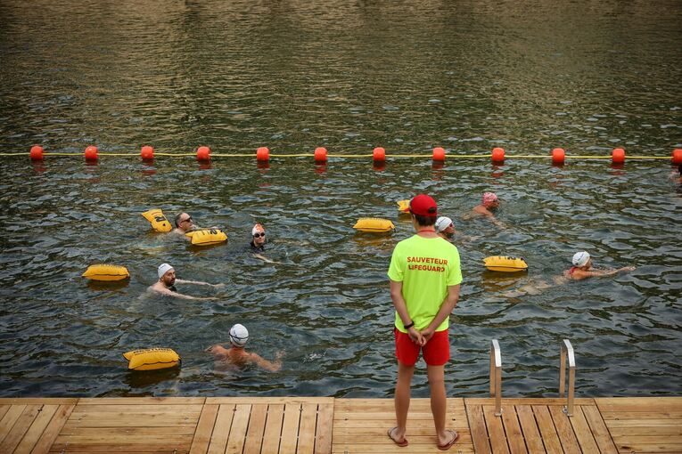 Schwimmen in der Seine