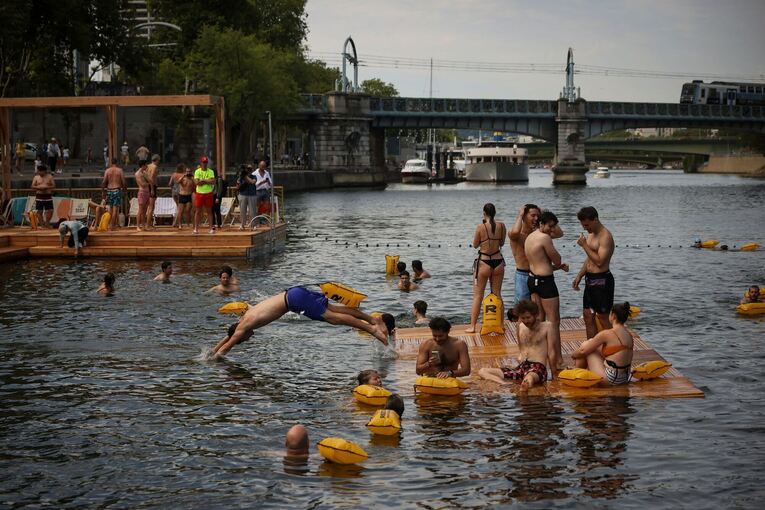Schwimmen in der Seine