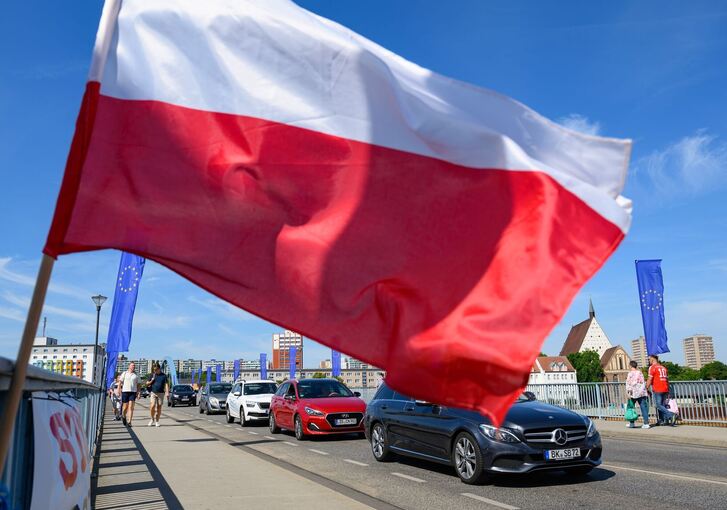 Kontrollen an der Grenze zu Polen