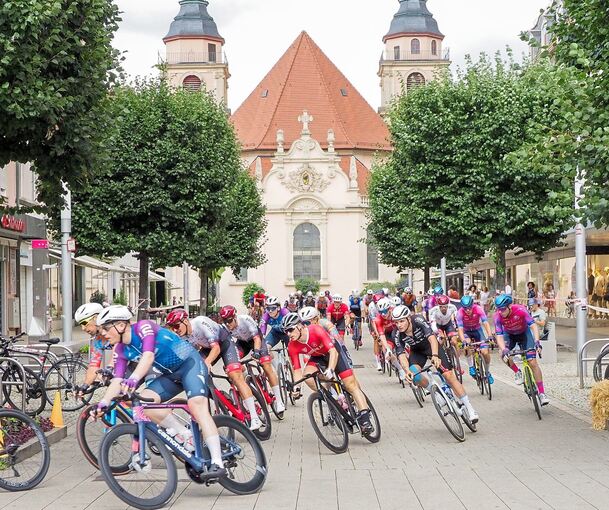 Durch die Ludwigsburger Innenstadt führt der 1000 Meter lange Rundparcours für das Hauptrennen am Sonntag, 20. Juli.