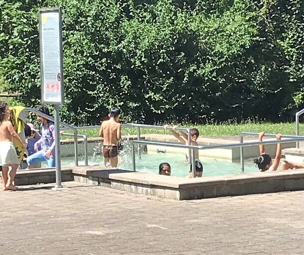 Die Kneippanlage wird gern genutzt, aber auch zweckentfremdet als Planschbad für Kinder. Das ist schlicht verboten.