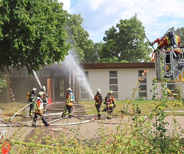 Feuerwehr im Einsatz.