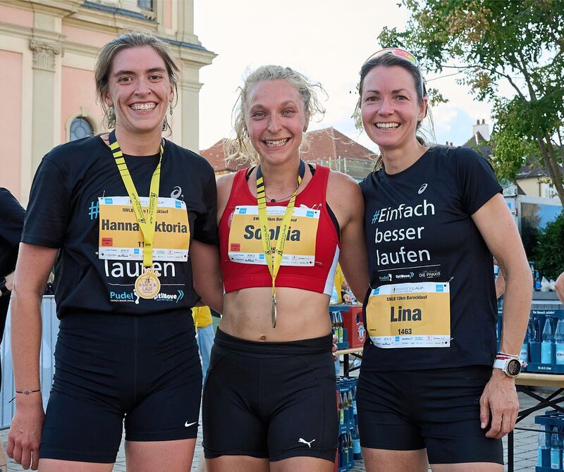 Die Siegerinnen Sophia Kaiser, Hanna Schugt und Lina Kabsch
