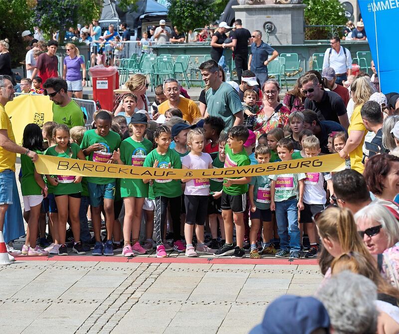 Vor dem Start.