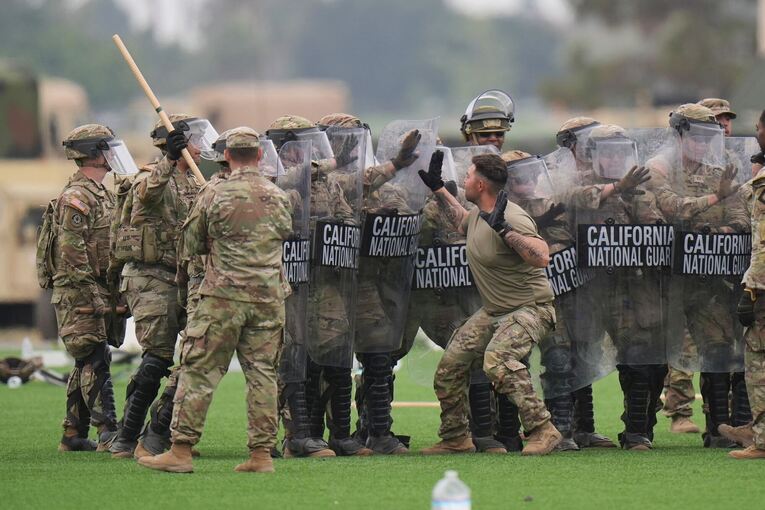 Militärübung in Los Angeles