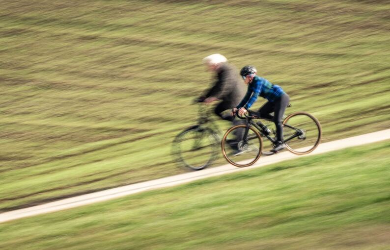 Überholmanöver bergab