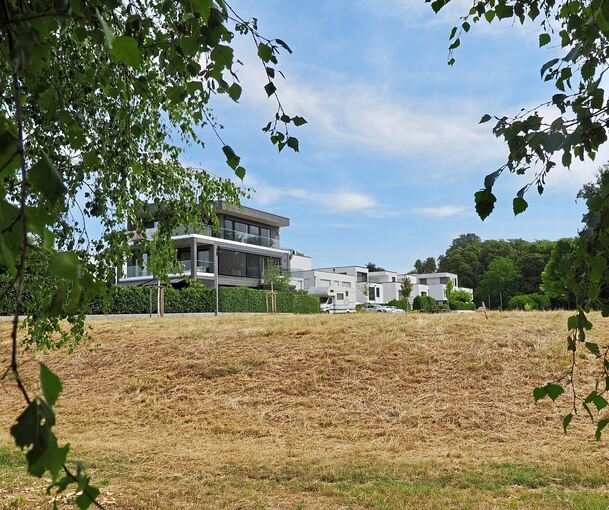 In der Caerphillystraße am Rand des Stadtteils Grünbühl-Sonnenberg werden Baugrundstücke nach Höchstgebot verkauft.