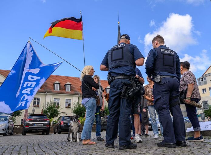 Nach Hilferuf der Bürgermeisterin - Protest in Spremberg