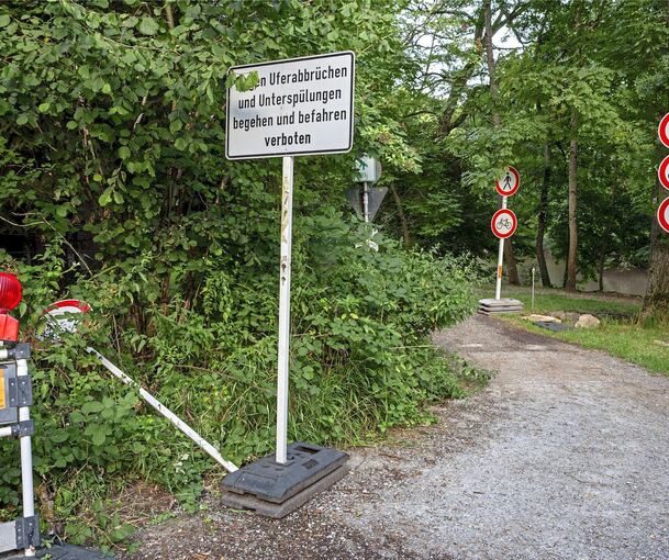 Immer wieder haben Radler und Fußgänger auf die Verbotsschilder gepfiffen und den Weg trotzdem genutzt.