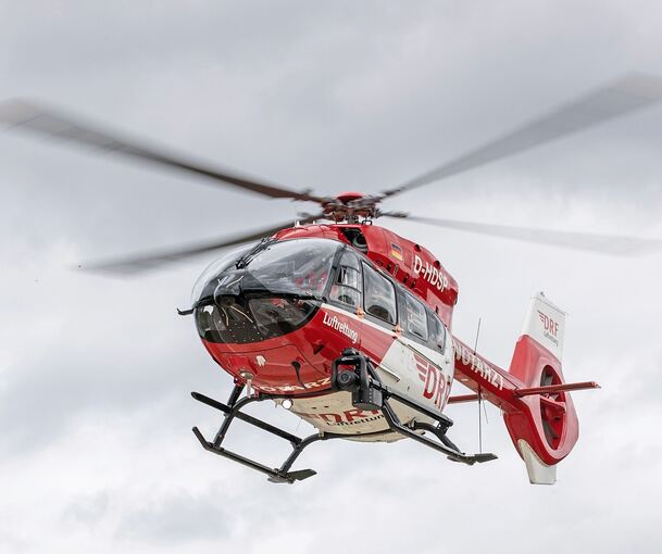 Auch ein Rettungshubschrauber war im Einsatz.