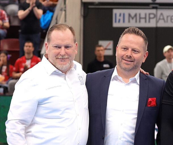 Geschäftsführer Sebastian Götz (links) und Vereinsvorsitzender Christian Köhle.