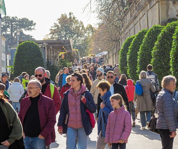 Andrang: Auch in diesem Herbst werden im Blüba zur Kürbisausstellung viele Besucher erwartet.