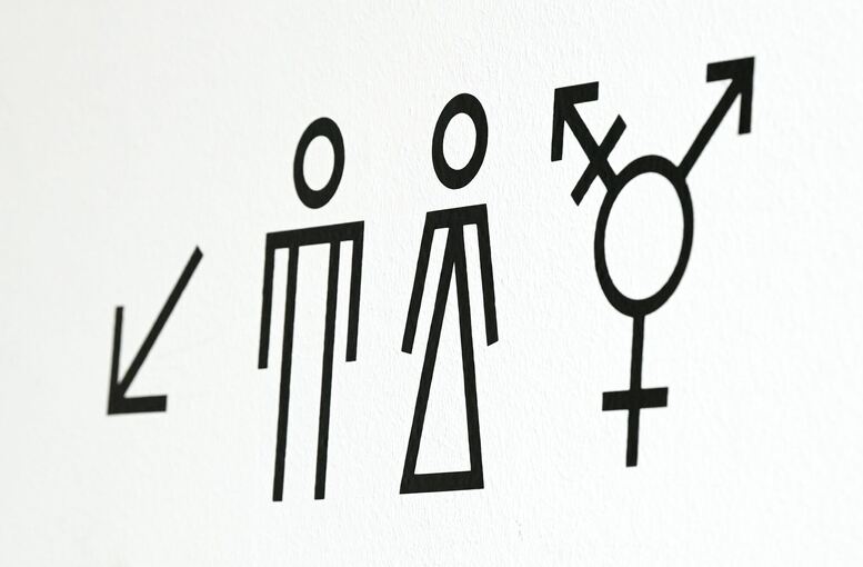 Vielfalt-Symbole für Toiletten