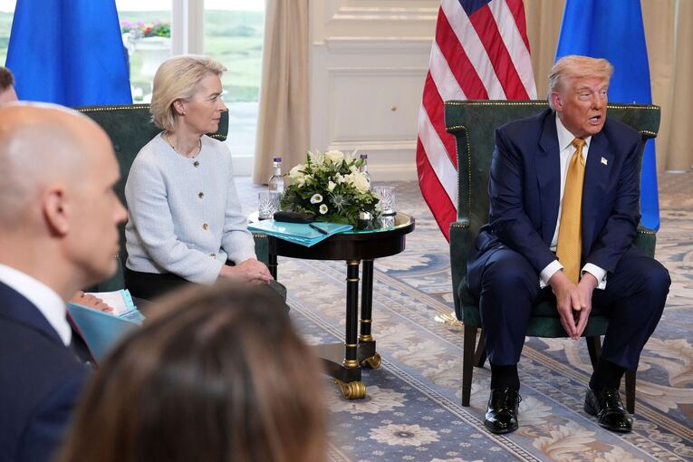 US-Präsident Trump trifft von der Leyen in Schottland US-Präsident Trump trifft von der Leyen in Schottland