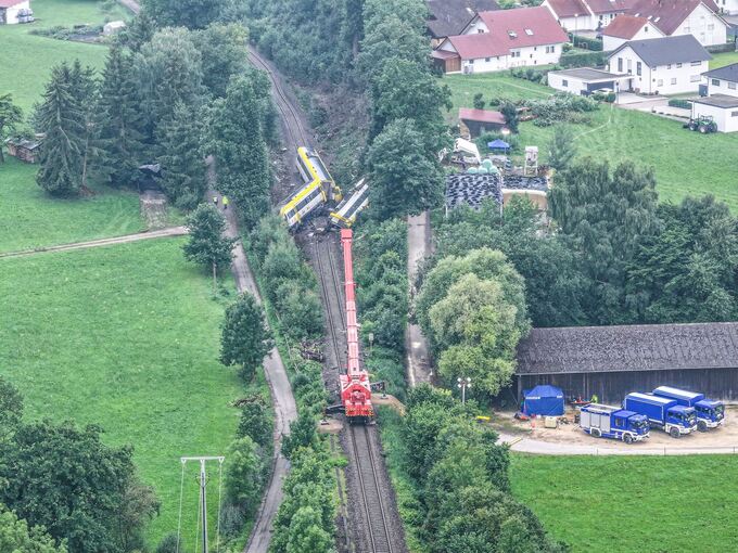 Nach dem Zugunglück in Oberschwaben