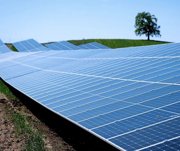 Sieht es so bald auch in Sachsenheim aus? Im Energiepark soll es eine Freiflächen-Photovoltaikanlage geben.