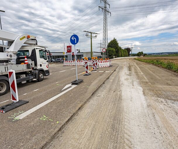 Die Landesstraße zwischen Sachsenheim und Bietigheim-Bissingen wird auf einer Länge von 2,7 Kilometern saniert und ausgebaut.