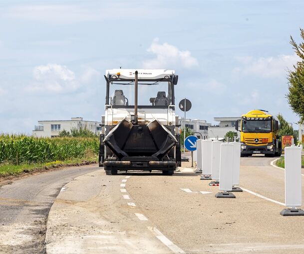 Die Baustelle auf der L 1125 zwischen Bietigheim-Bissingen und Sachsenheim wird die Autofahrer noch eine Weile beschäftigen.