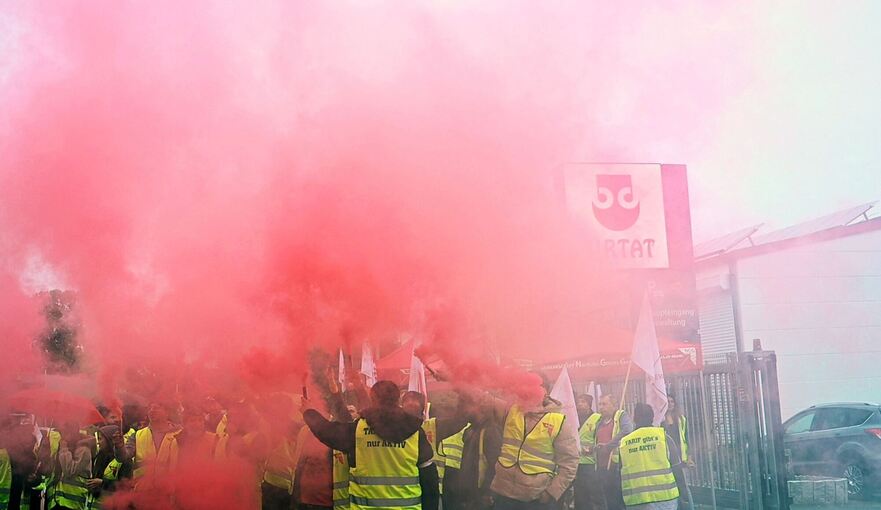 Warnstreik in Dönerfabrik von Birtat