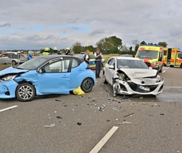 Am Montagnachmittag ereignete sich bei Möglingen ein heftiger Unfall.