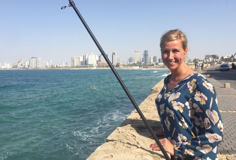 Andrea Kiewel in Tel Aviv