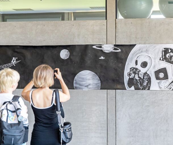 Am Freitag wurden die Kunstwerke ausgestellt.