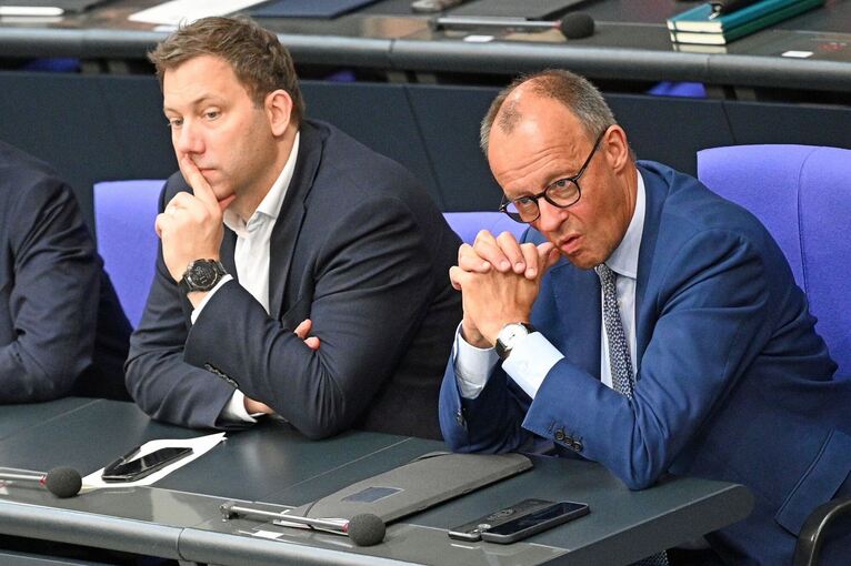 Lars Klingbeil und Friedrich Merz