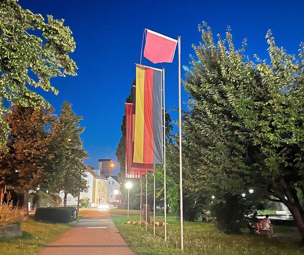 Die türkische Fahne wurde bei einem Unwetter zerstört. Sie wird aber ersetzt.
