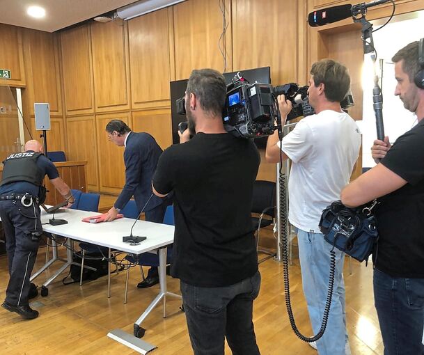 Der Prozessauftakt vor dem Heilbronner Landgericht stieß auf großes Medieninteresse.