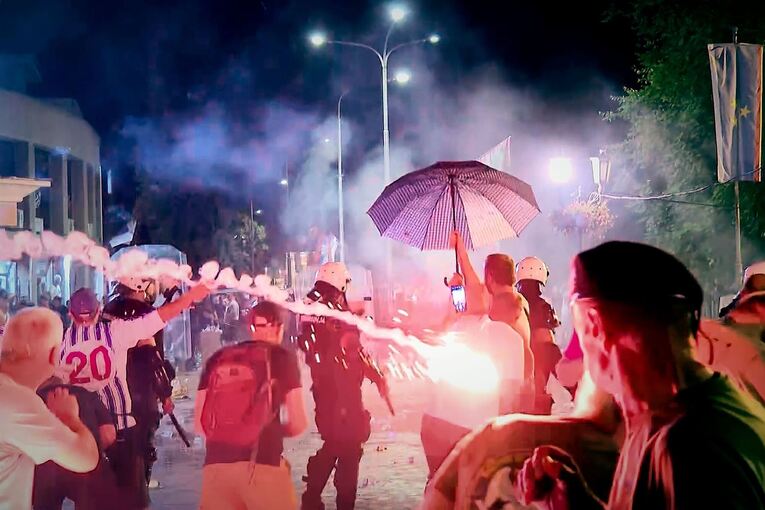 Demonstrationen in Serbien