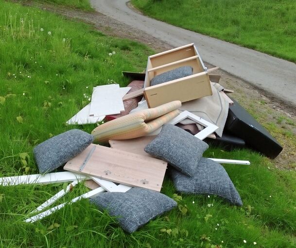 Fast ein ganzes Kinderzimmer am Straßenrand: Im vergangenen Jahr fand Armin Scholze beim Gassi gehen mit seiner Hündin diesen Möbelberg.