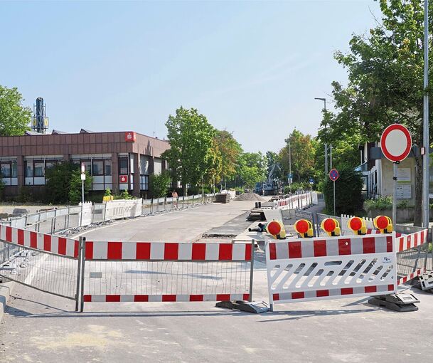 Die Württemberger Straße in Freiberg ist noch bis Ende des Monats gesperrt.