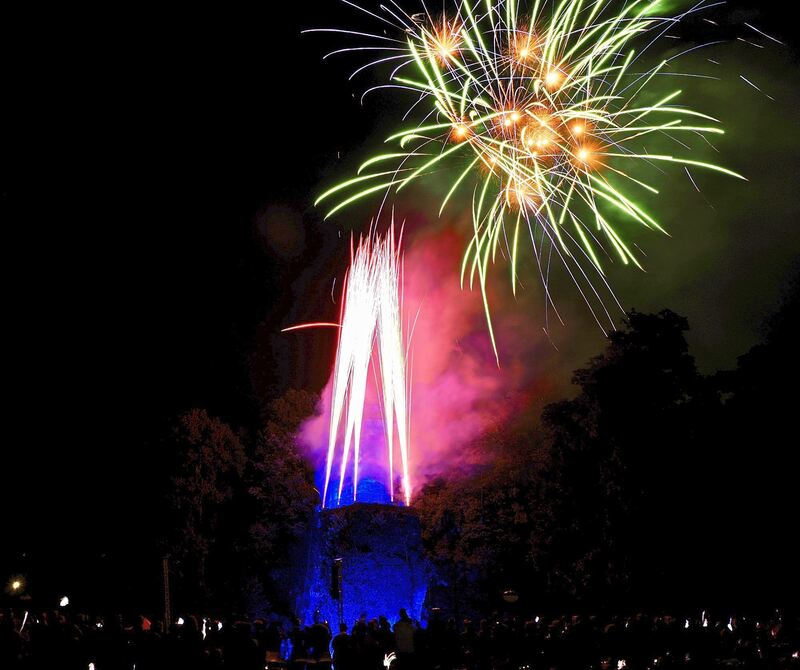 Eindrücke vom Feuerwerk.