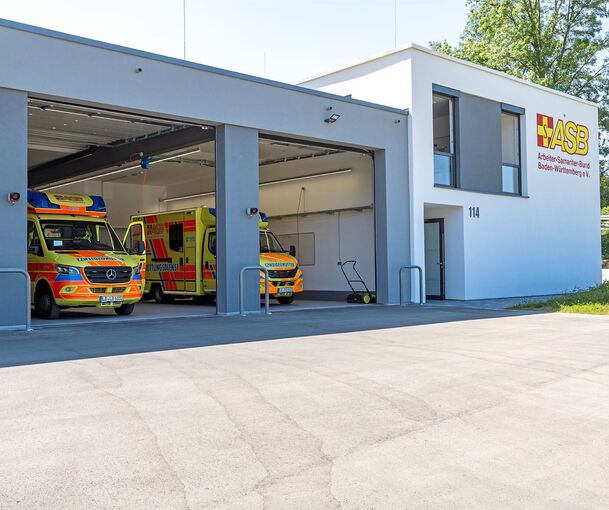 Seit sechs Monaten hausieren die Sanitäter des ASB in ihrer neuen Rettungswache in Walheim.