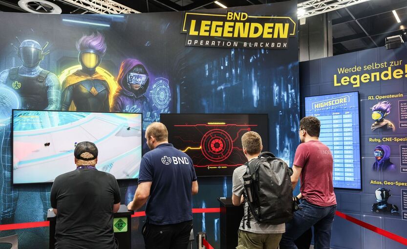 Computerspielemesse Gamescom - BND Stand