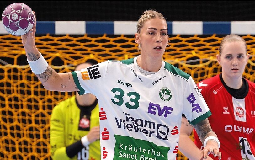 Kreisläuferin Luisa Schulze trifft mit Frisch Auf Göppingen im ersten Bundesligaspiel der Saison auf die HB Ludwigsburg – eigentlich.