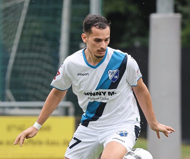Eigener Chef, junger Familienvater und ambitionierter Fußballer: Bleart Dautaj vom FSV 08 Bietigheim-Bissingen.