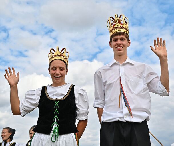 Die beiden schnellsten Jungschäfer: Jana Deufel und Kilian Gulde.