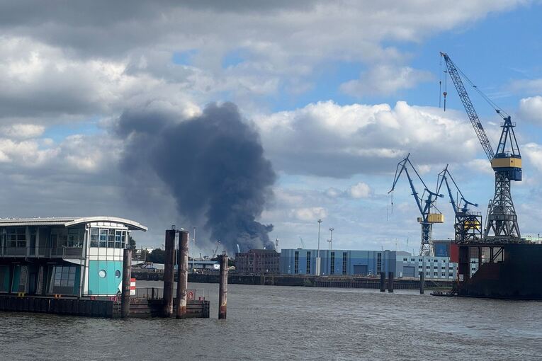 Großbrand in Hamburg Großbrand in Hamburg
