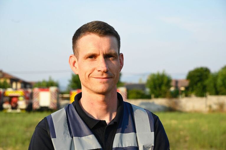 Deutsche Feuerwehrleute in Spanien