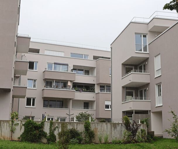 Blick von Süden: 17 Wohnungen stehen noch leer.