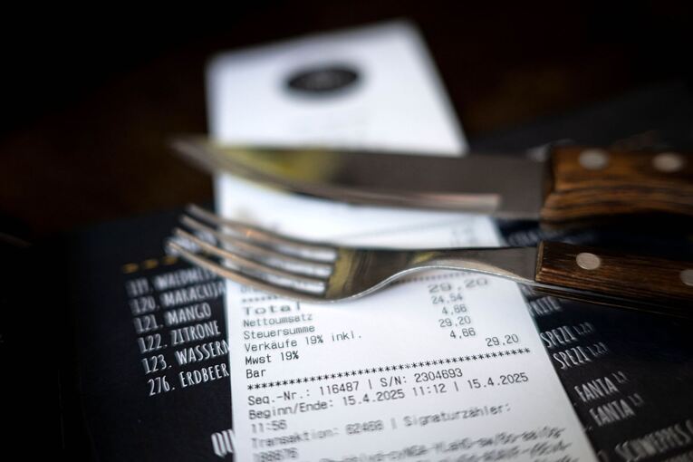 Rechnung in der Gastronomie